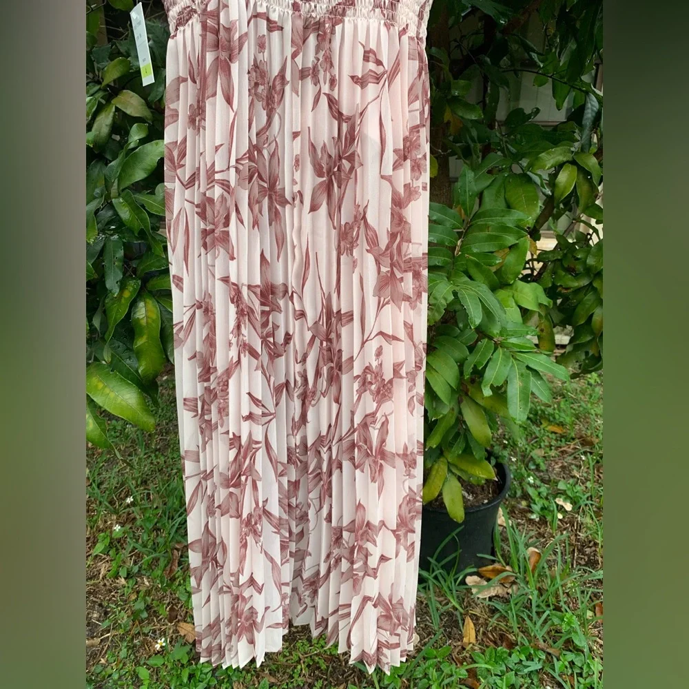 ✨⚡️💥New Taylor Dress Size 4 - (M) Floral Blush/Rose Pink - Picture 8 of 11